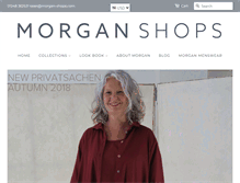 Tablet Screenshot of morgan-shops.com